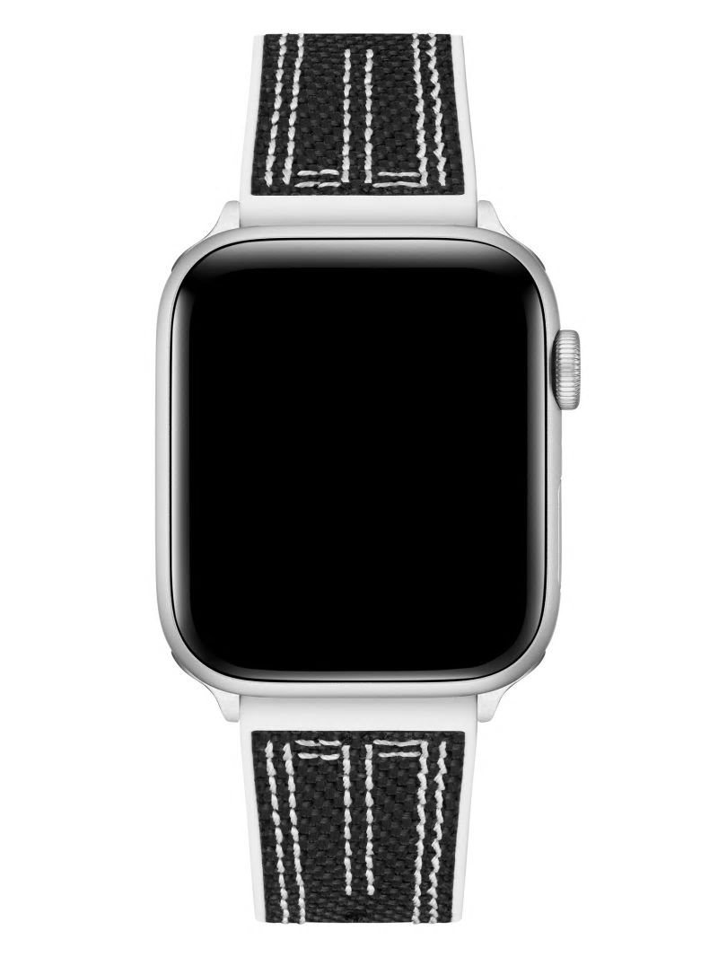Guess Black and White Woven 42-45 mm Band for Apple Watch® - Black Guess Black and White Woven 42-45 mm Band for Apple Watch® - Black