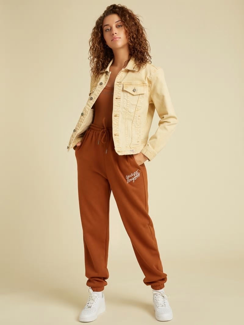 Guess GUESS Originals Dyed Denim Jacket - Go Vintage Tan Wash Guess GUESS Originals Dyed Denim Jacket - Go Vintage Tan Wash