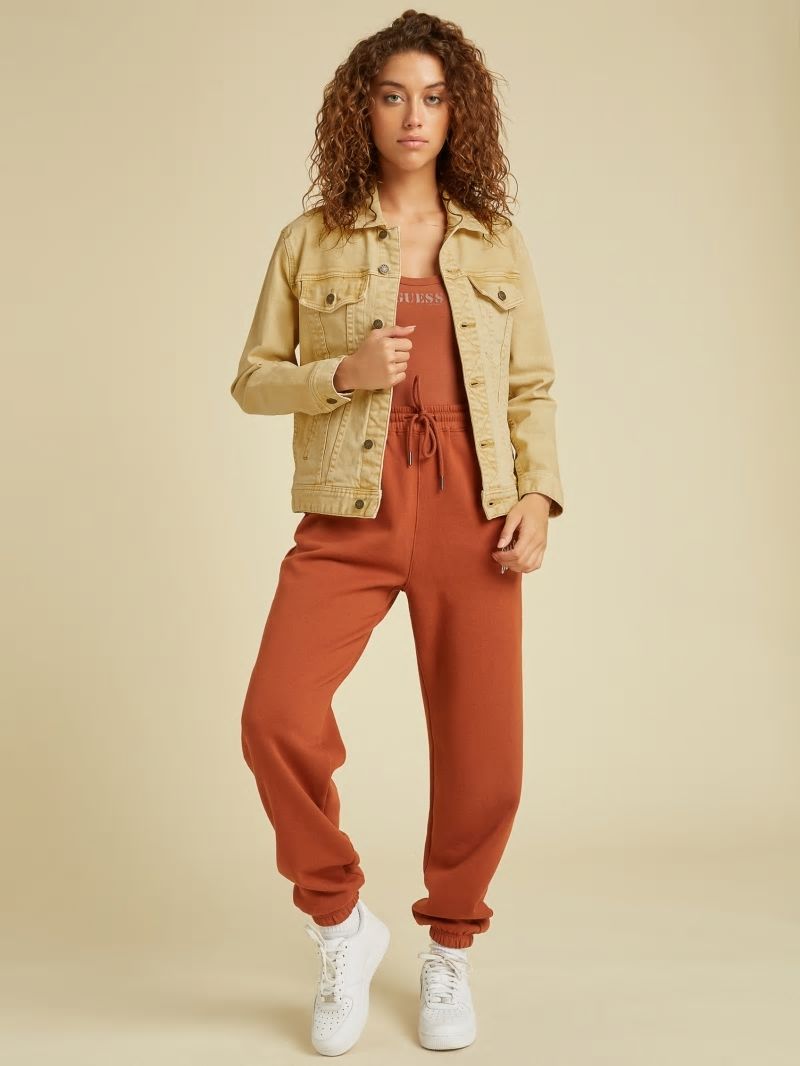 Guess GUESS Originals Dyed Denim Jacket - Go Vintage Tan Wash Guess GUESS Originals Dyed Denim Jacket - Go Vintage Tan Wash