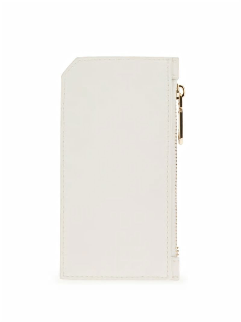 Guess Faux-Leather Zip Card Holder - White Multi Guess Faux-Leather Zip Card Holder - White Multi