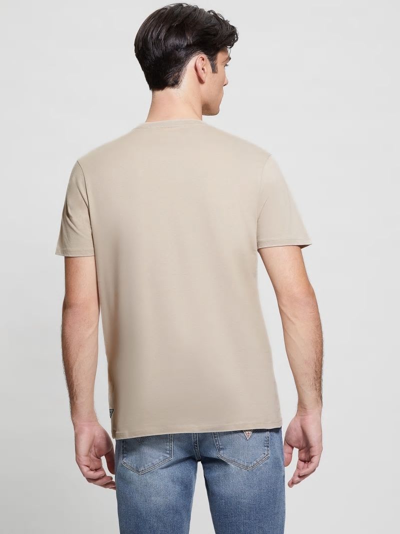 Guess Eco Embossed Logo Tee - Nomad Guess Eco Embossed Logo Tee - Nomad