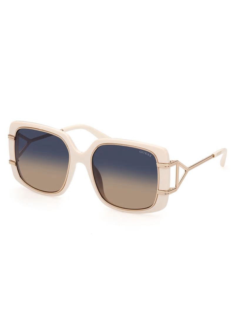 Guess Oversized Square Sunglasses - White Guess Oversized Square Sunglasses - White