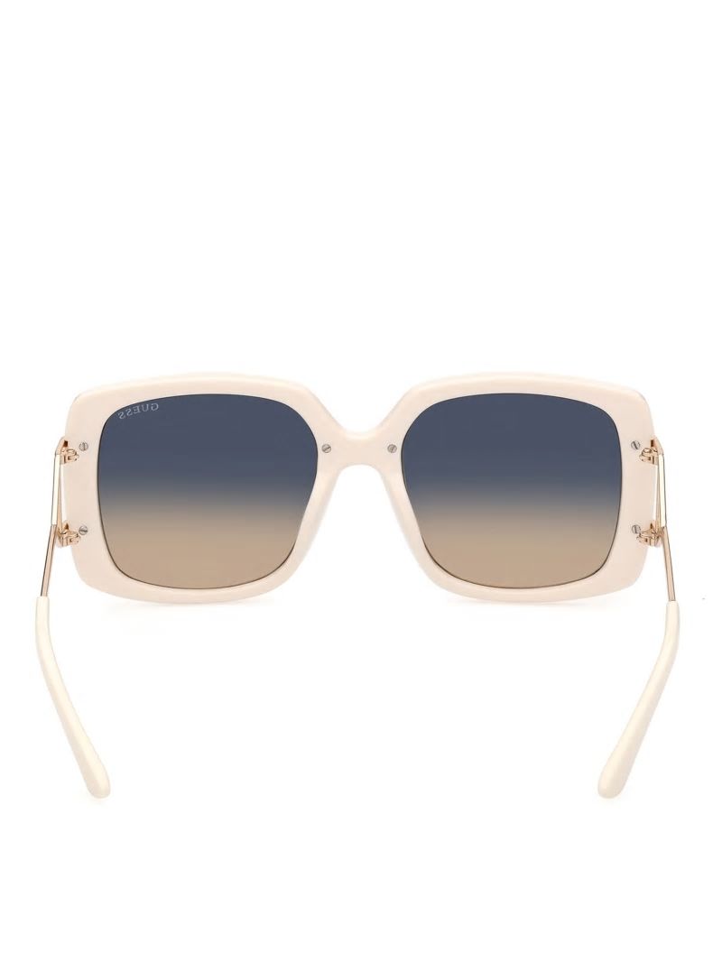 Guess Oversized Square Sunglasses - White Guess Oversized Square Sunglasses - White