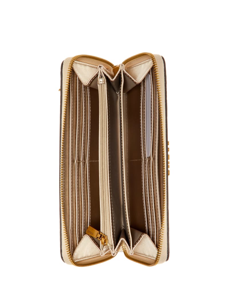 Guess Alanna Large Zip-Around Wallet - Light Rose Guess Alanna Large Zip-Around Wallet - Light Rose