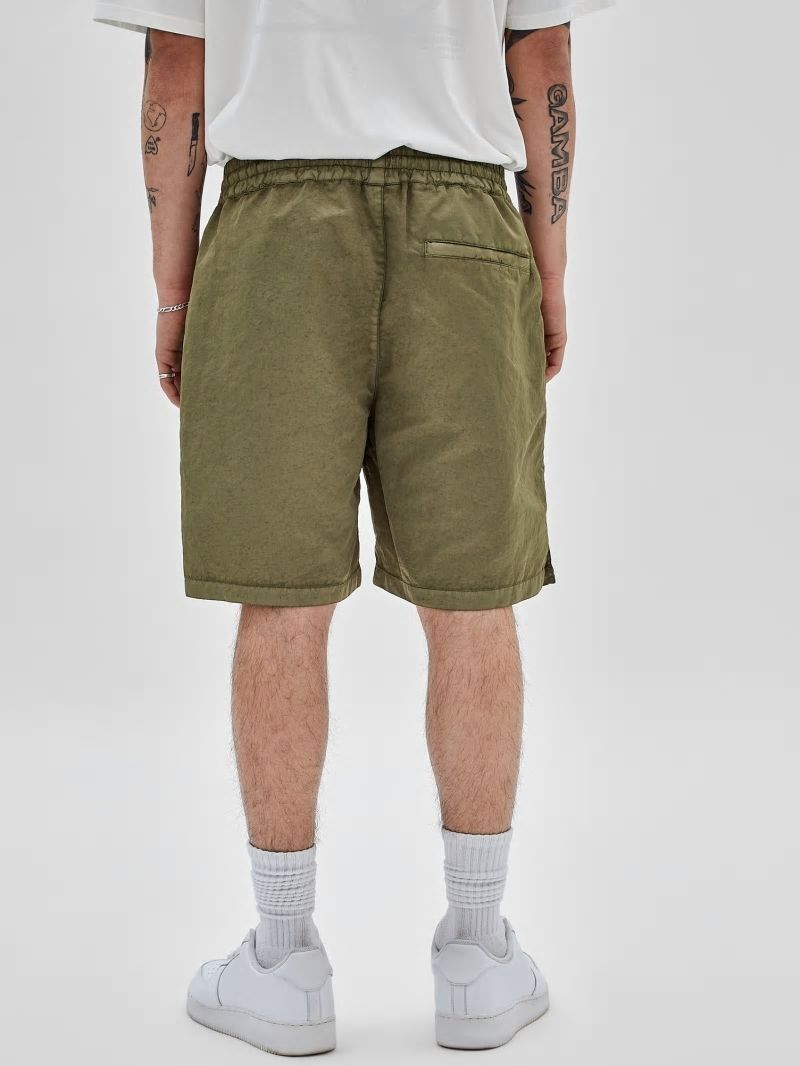 Guess GUESS Originals Washed Nylon Shorts - Go Washed Green Nylon Guess GUESS Originals Washed Nylon Shorts - Go Washed Green Nylon