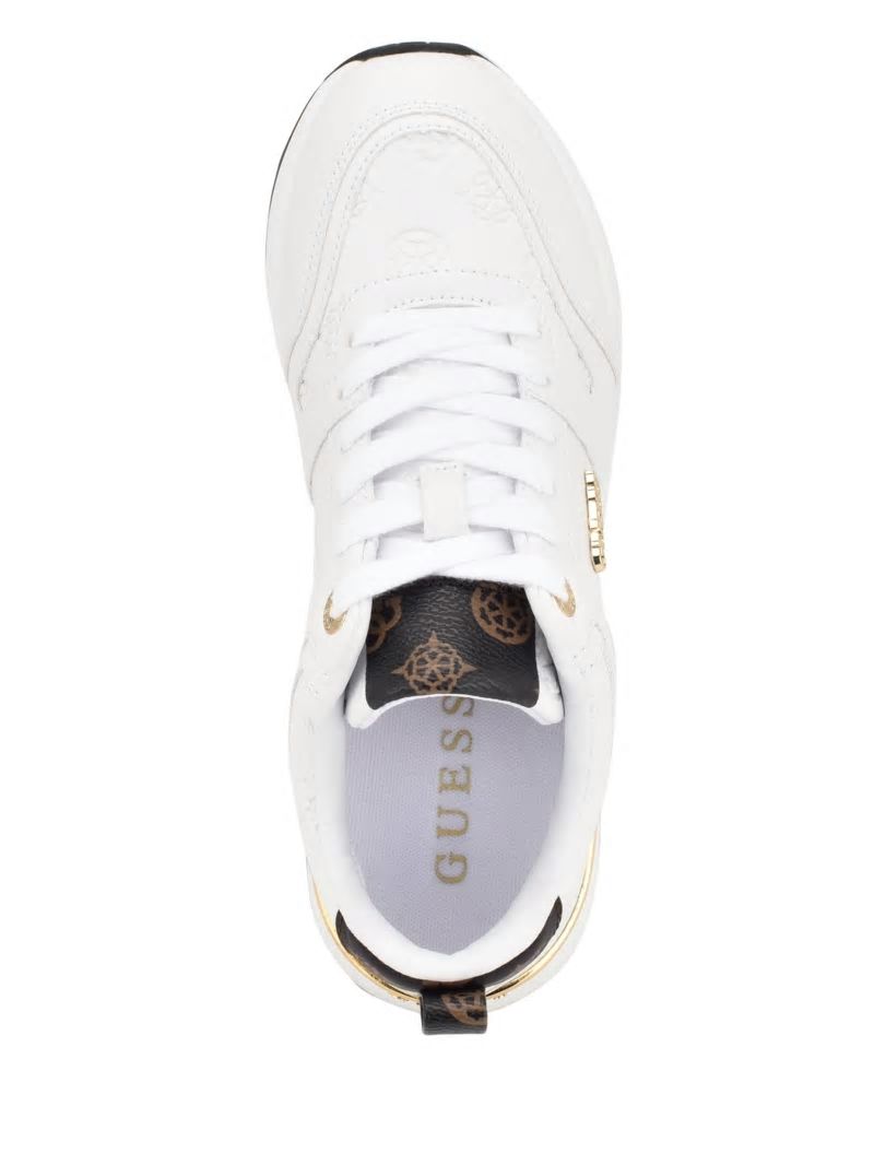 Guess Kadlin Logo Sneakers - Wht Floral Guess Kadlin Logo Sneakers - Wht Floral