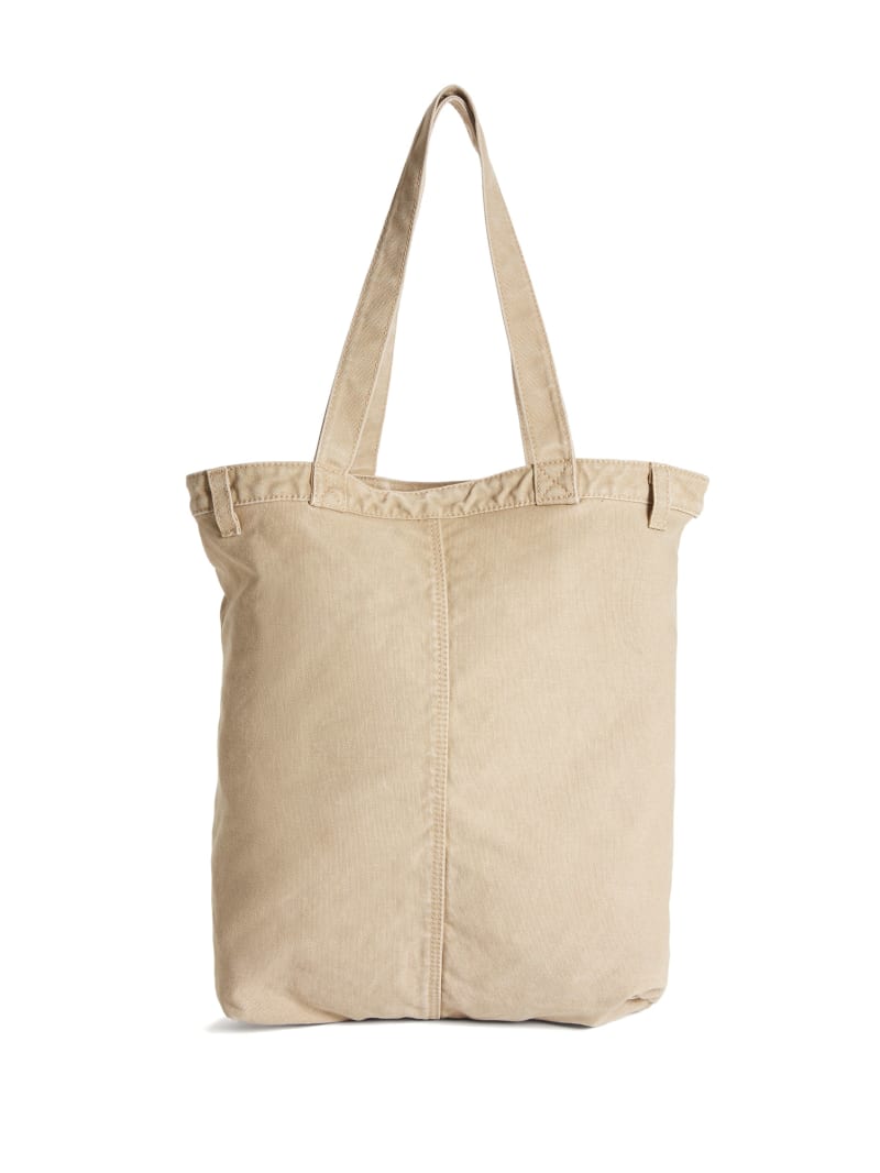 Guess GUESS Originals Canvas Tote - Washed Brown Canvas Guess GUESS Originals Canvas Tote - Washed Brown Canvas