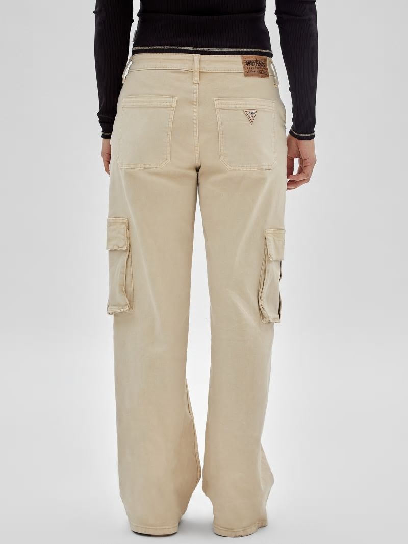 Guess GUESS Originals Kit Cargo Jeans - Go Laurie Tan Wash Guess GUESS Originals Kit Cargo Jeans - Go Laurie Tan Wash