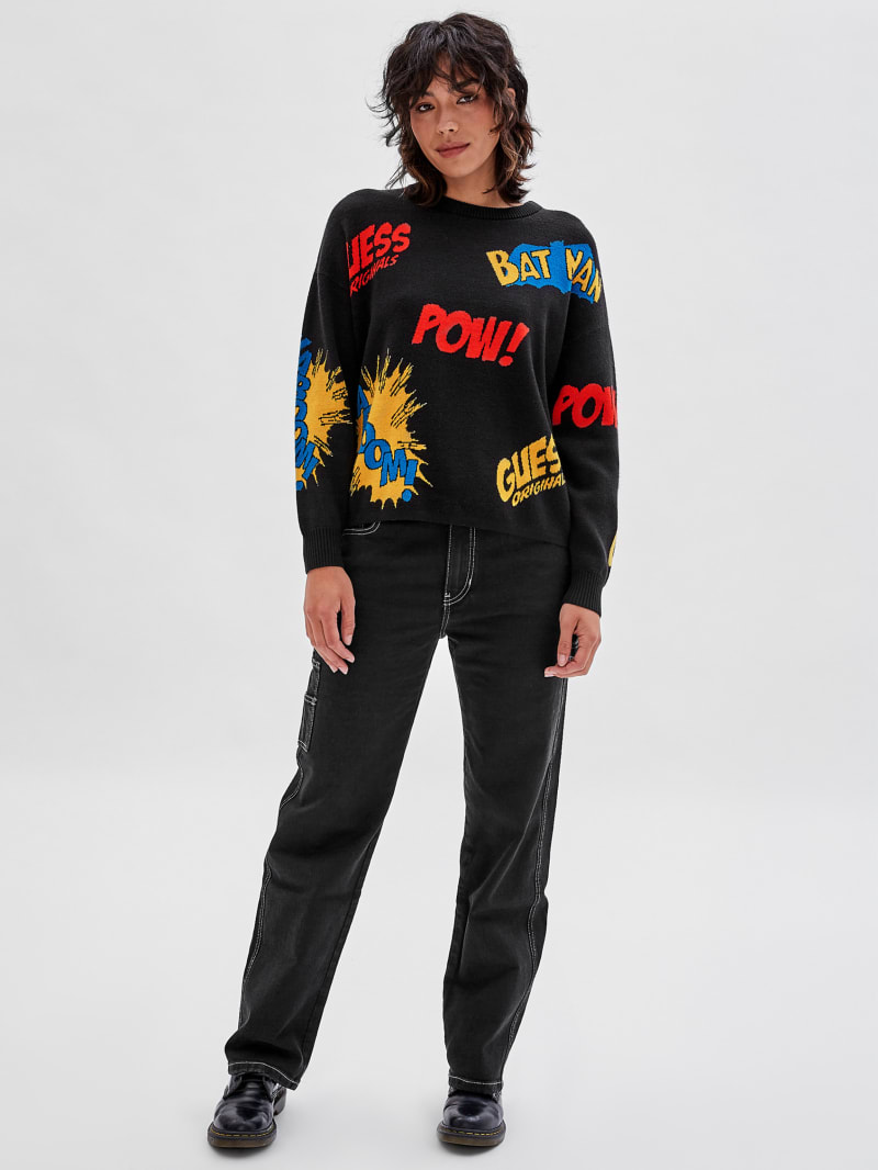 Guess GUESS Originals x Batman Jacquard Sweater - Black Guess GUESS Originals x Batman Jacquard Sweater - Black