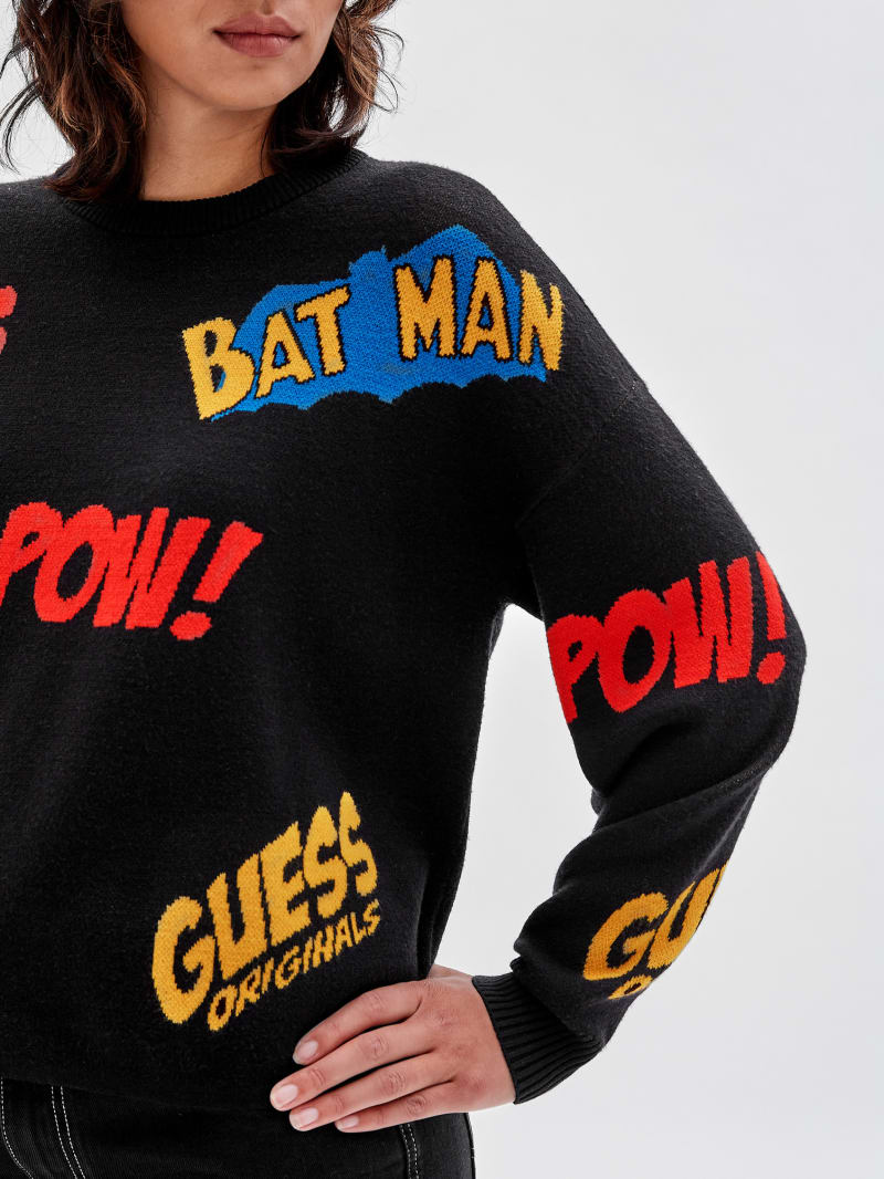Guess GUESS Originals x Batman Jacquard Sweater - Black Guess GUESS Originals x Batman Jacquard Sweater - Black