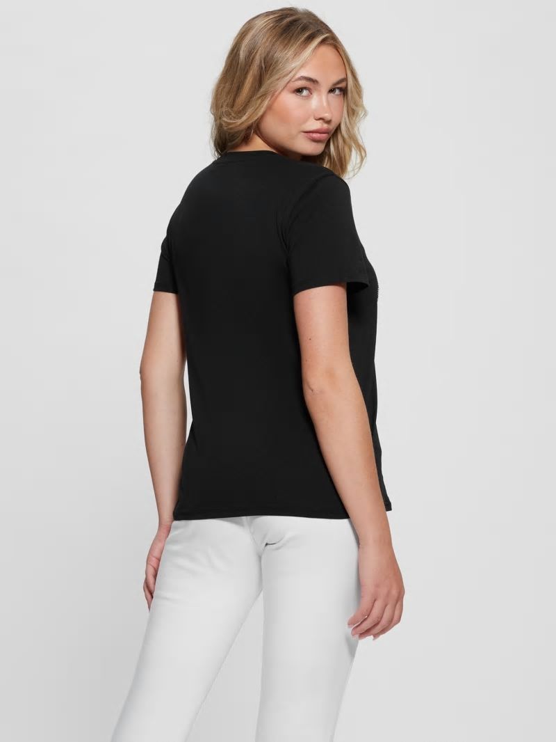 Guess Embellished Logo Tee - Black Guess Embellished Logo Tee - Black