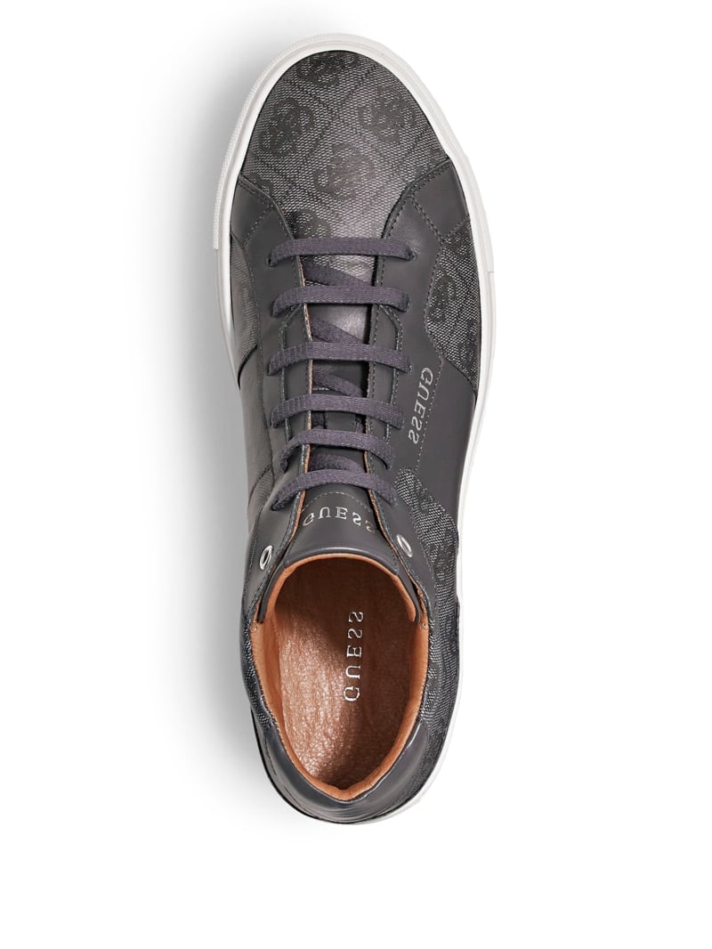 Guess Ravenna Logo Mid-Top Sneakers - Gray Guess Ravenna Logo Mid-Top Sneakers - Gray