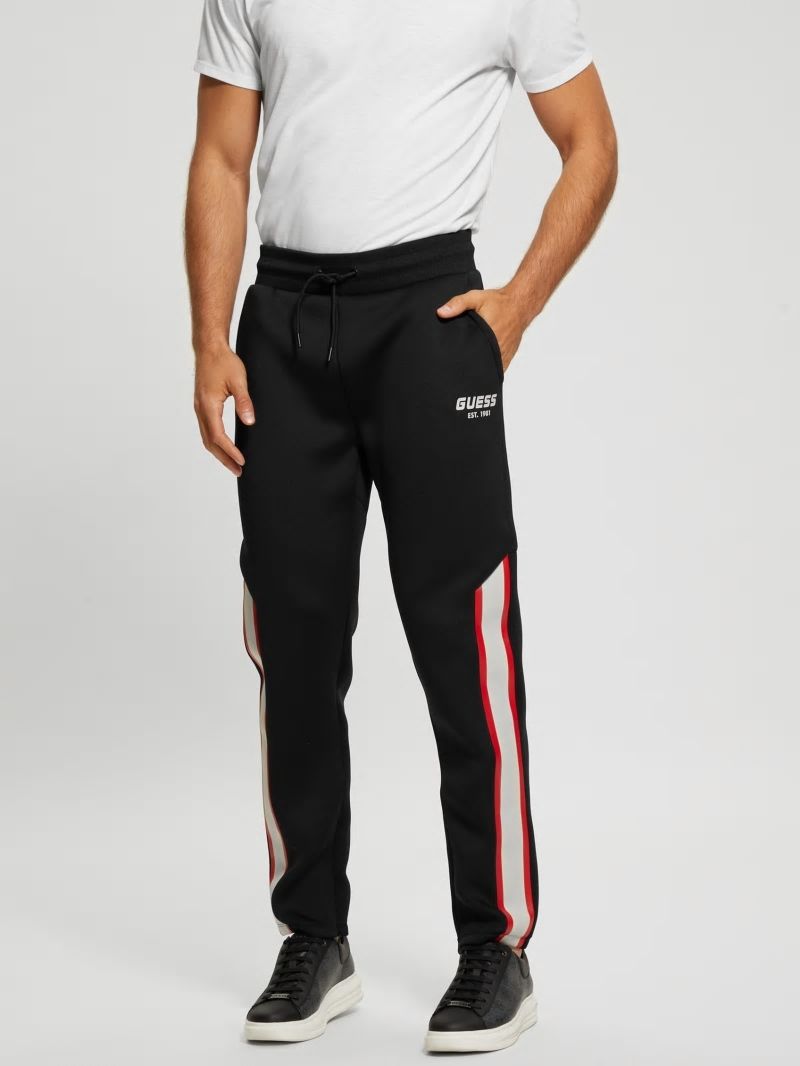 Guess Ward Striped Pants - Black Guess Ward Striped Pants - Black