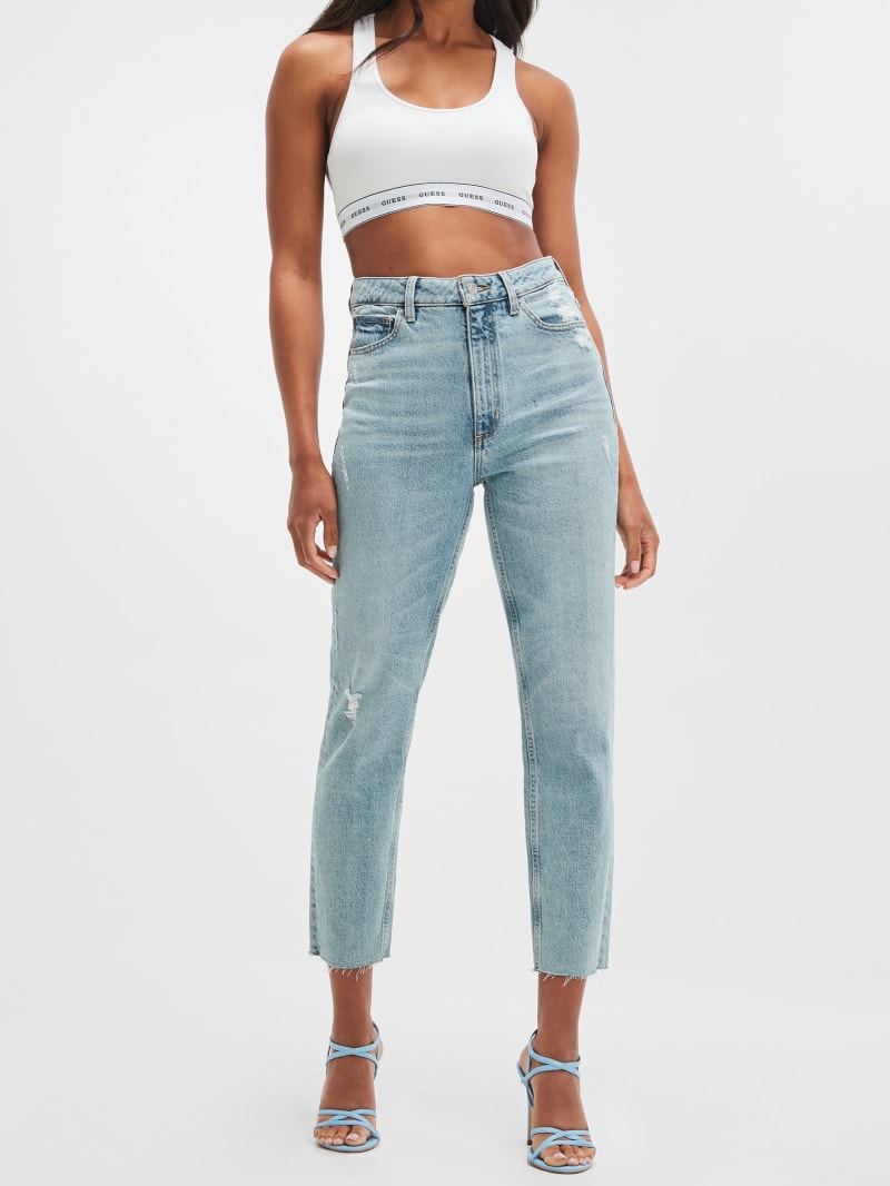 Guess Eco Slim Mom Jeans - Moonstone Blue Guess Eco Slim Mom Jeans - Moonstone Blue