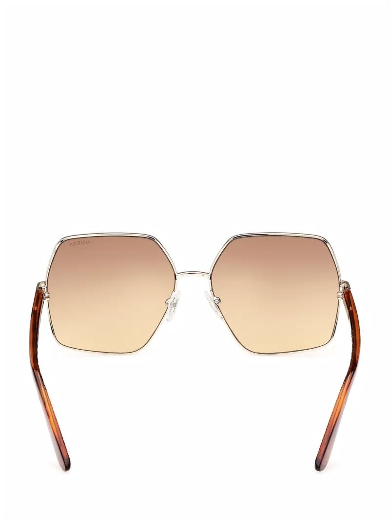 Guess Aurora Oversized Trim Sunglasses - Tortoise Guess Aurora Oversized Trim Sunglasses - Tortoise