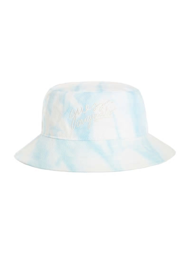 Guess GUESS Originals Denim Bucket Hat - Go Marble Dye Guess GUESS Originals Denim Bucket Hat - Go Marble Dye