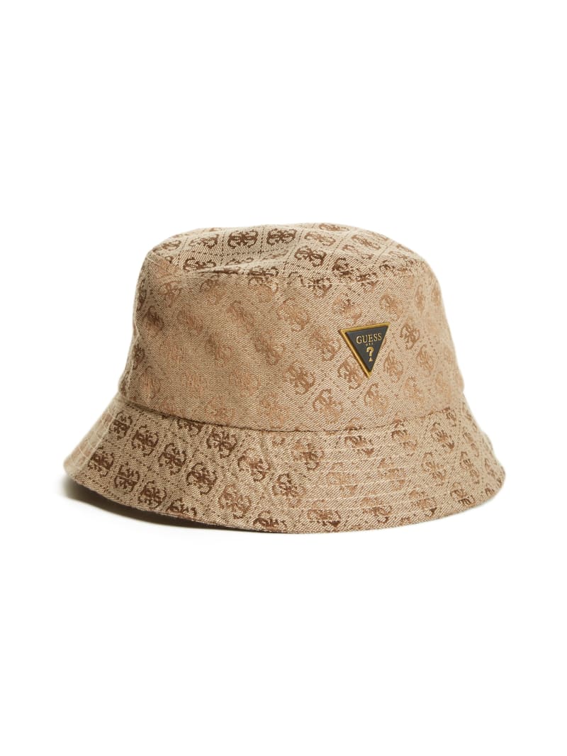 Guess Vezzola Logo Bucket Hat - Beige Overflow Guess Vezzola Logo Bucket Hat - Beige Overflow
