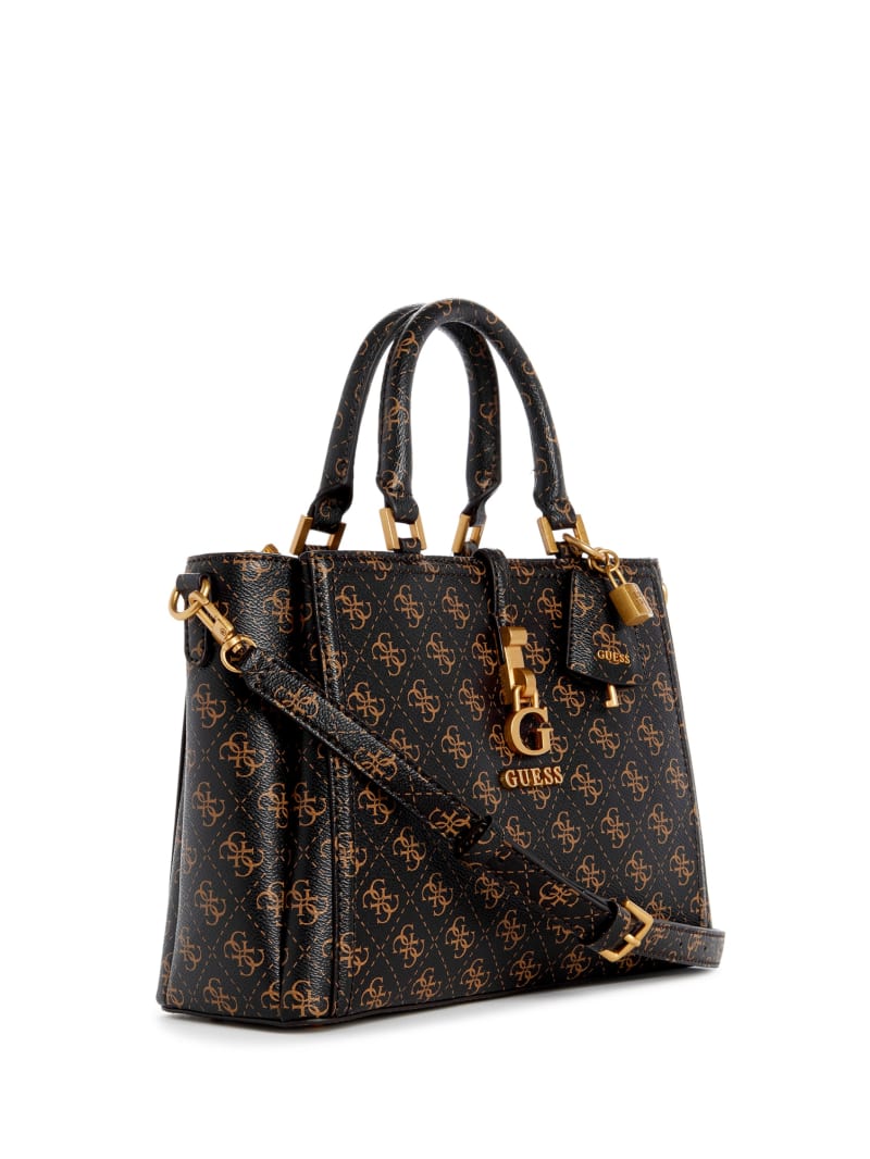 Guess James Quattro G Girlfriend Satchel - Brown Multi Guess James Quattro G Girlfriend Satchel - Brown Multi