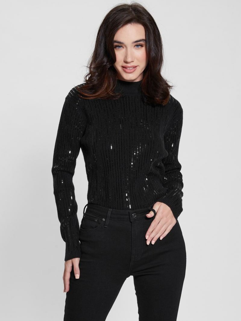 Guess Vivian Sequin Sweater - Black Guess Vivian Sequin Sweater - Black