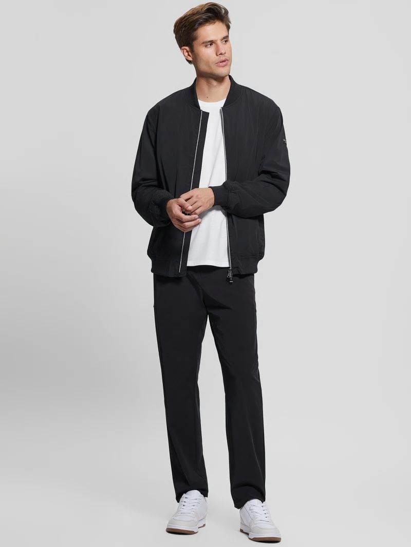 Guess Tech-Stretch Flight Jacket - Black Guess Tech-Stretch Flight Jacket - Black
