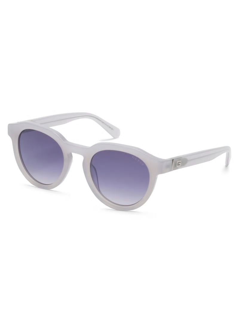 Guess Oversized Round Plastic Sunglasses - Grey Guess Oversized Round Plastic Sunglasses - Grey