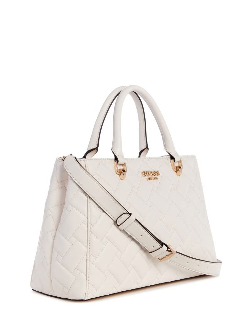 Guess Alanna Girlfriend Satchel - Ivory Guess Alanna Girlfriend Satchel - Ivory