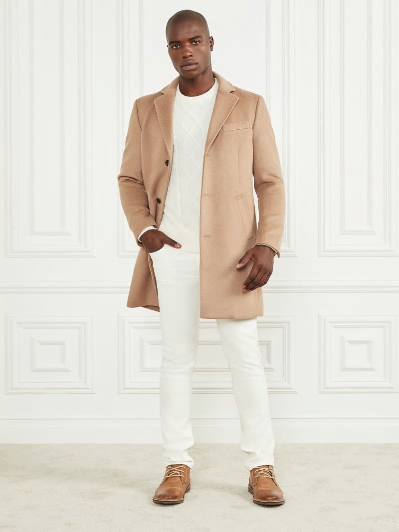 Guess Single Breasted Wool-Blend Coat - Irishell Guess Single Breasted Wool-Blend Coat - Irishell