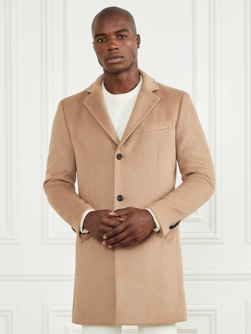 Guess Single Breasted Wool-Blend Coat - Irishell Guess Single Breasted Wool-Blend Coat - Irishell