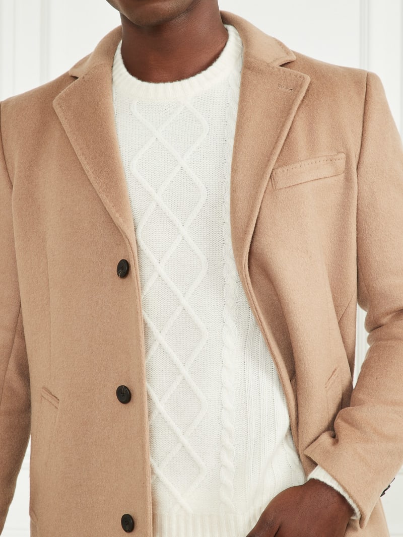 Guess Single Breasted Wool-Blend Coat - Irishell Guess Single Breasted Wool-Blend Coat - Irishell