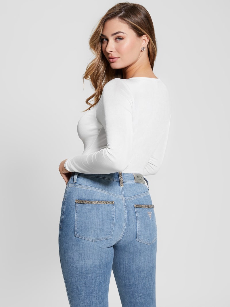 Guess Allura Bodysuit - Cream White Guess Allura Bodysuit - Cream White