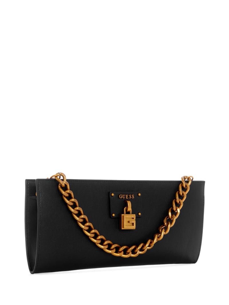 Guess Centre Stage Clutch - Black Floral Print Guess Centre Stage Clutch - Black Floral Print