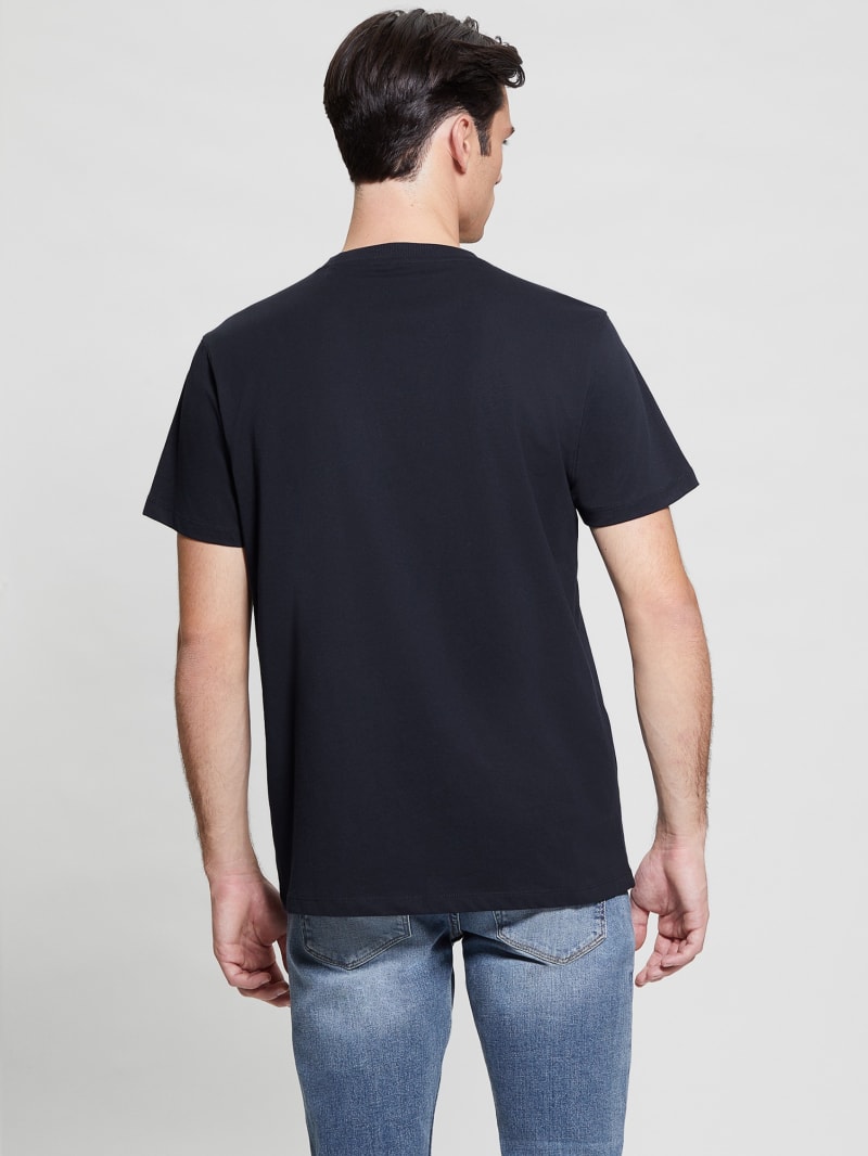 Guess Eco Logo Bird Tee - Bleu éLéGant Guess Eco Logo Bird Tee - Bleu éLéGant