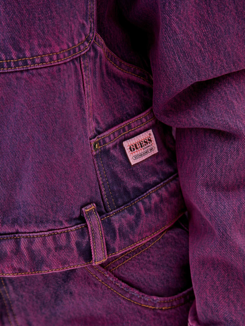 Guess GUESS Originals Cropped Carpenter Jacket - Go Acid Fuchsia Guess GUESS Originals Cropped Carpenter Jacket - Go Acid Fuchsia