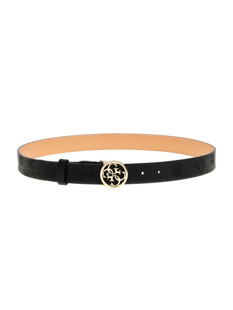 Guess Peony Faux-Leather Belt - Black Guess Peony Faux-Leather Belt - Black