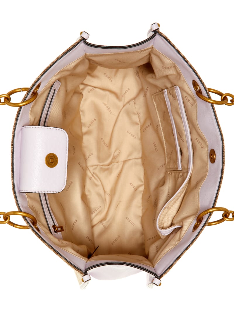 Guess Aviana Tote - Latte/Lilac Guess Aviana Tote - Latte/Lilac