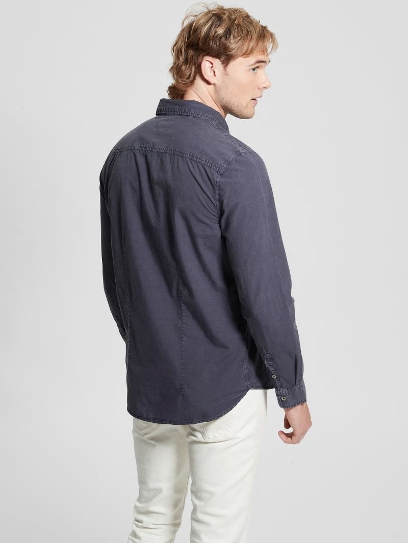 Guess Sunset Washed Shirt - Bleu éLéGant Guess Sunset Washed Shirt - Bleu éLéGant