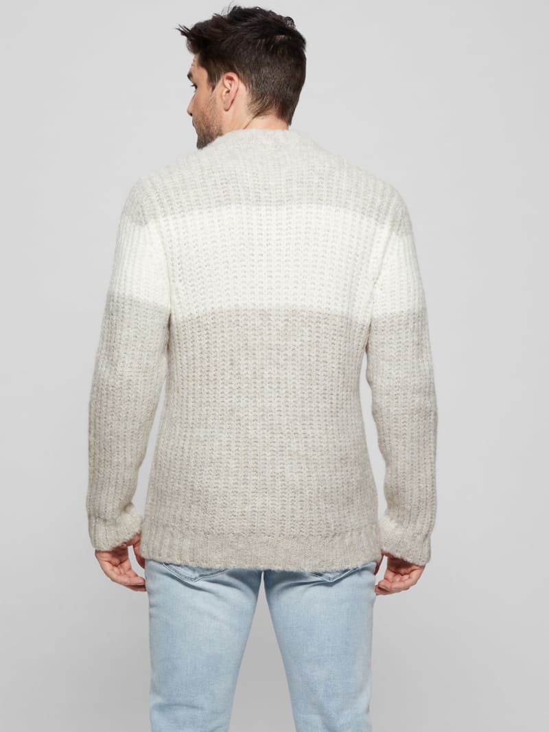 Guess Ale Ribbed Sweater - Light Stone Heather Guess Ale Ribbed Sweater - Light Stone Heather