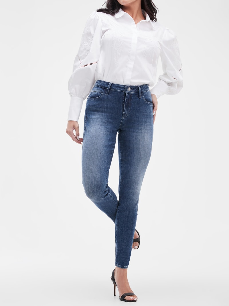 Guess Eco Sexy Curve Mid-Rise Skinny Jeans - Carnaby Indigo Guess Eco Sexy Curve Mid-Rise Skinny Jeans - Carnaby Indigo