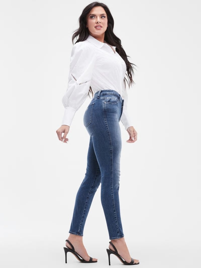 Guess Eco Sexy Curve Mid-Rise Skinny Jeans - Carnaby Indigo Guess Eco Sexy Curve Mid-Rise Skinny Jeans - Carnaby Indigo