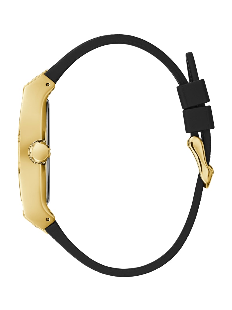 Guess Gold-Tone Crystal Multifunction Watch - Black Guess Gold-Tone Crystal Multifunction Watch - Black