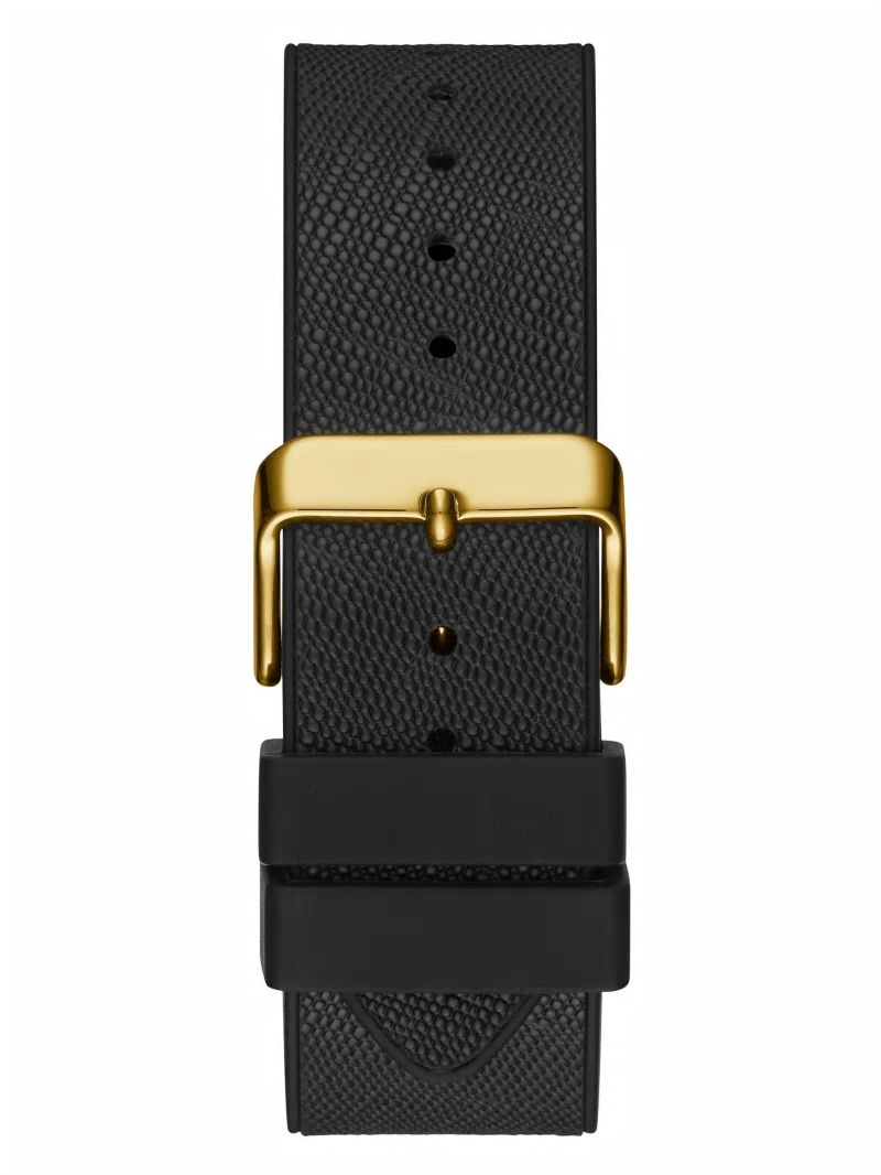 Guess Gold-Tone Crystal Multifunction Watch - Black Guess Gold-Tone Crystal Multifunction Watch - Black