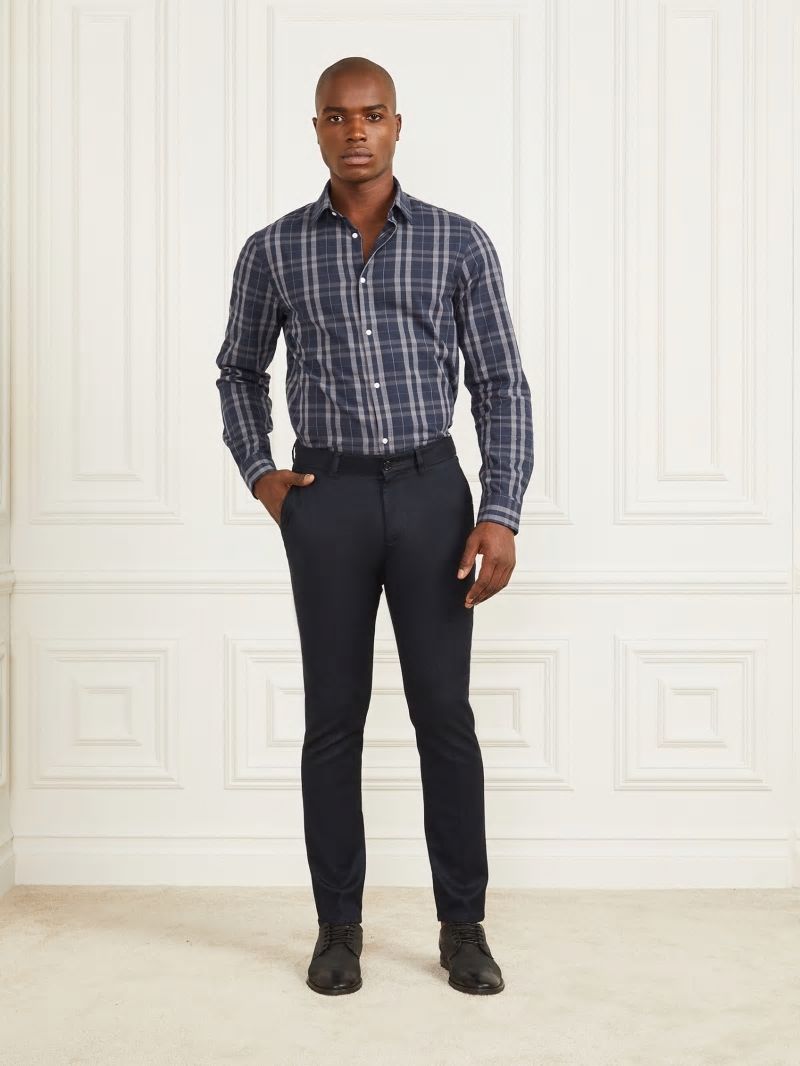 Guess Eco Ciro Napoli Pant - Bleu éLéGant Guess Eco Ciro Napoli Pant - Bleu éLéGant