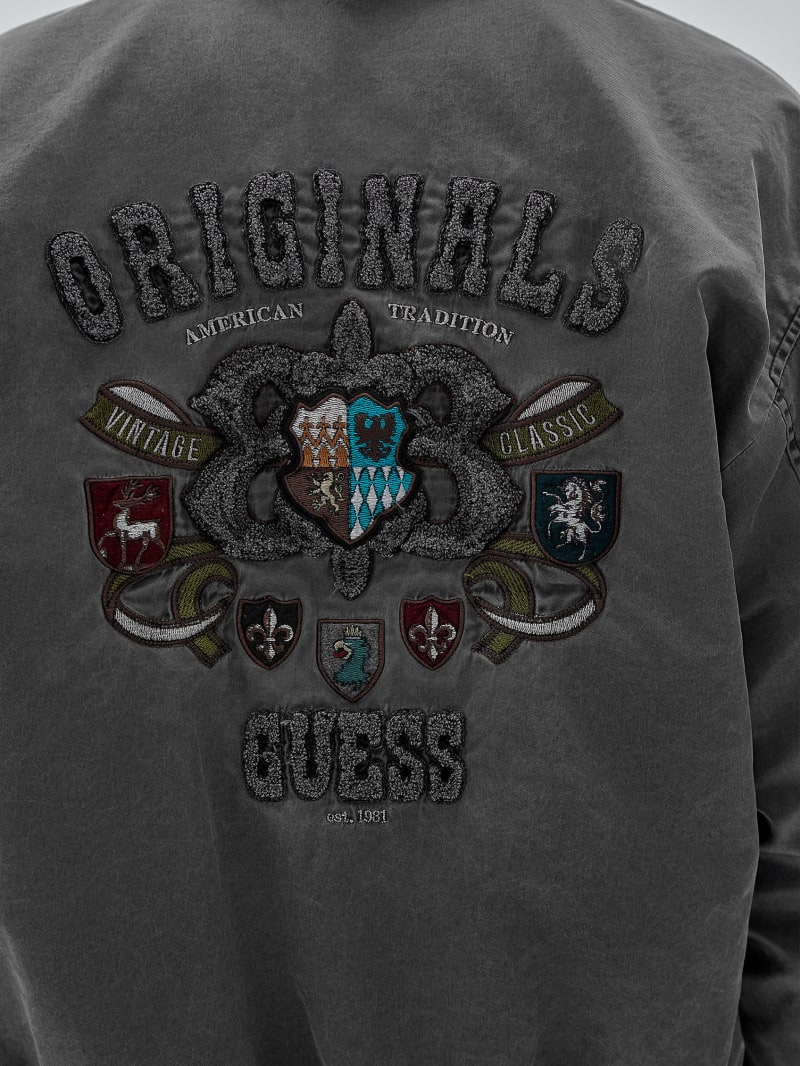 Guess GUESS Originals Nylon Jacket - Jet Black Multi Guess GUESS Originals Nylon Jacket - Jet Black Multi