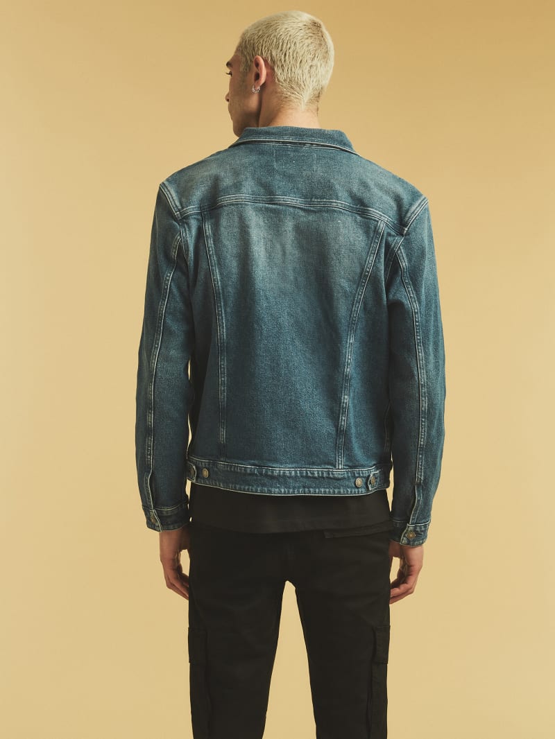 Guess GUESS Originals Kit Denim Jacket - Go Vintage Dark Blue Wash Guess GUESS Originals Kit Denim Jacket - Go Vintage Dark Blue Wash
