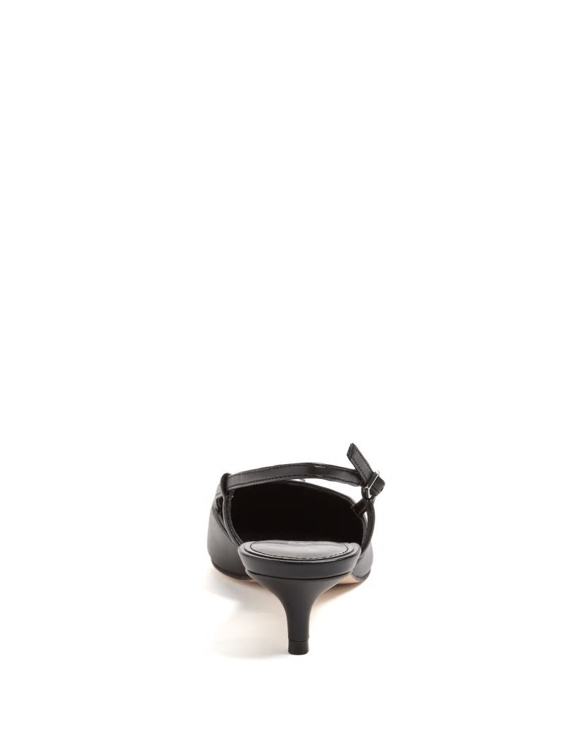 Guess Jesson Triangle Kitten Heels - Black 001 Guess Jesson Triangle Kitten Heels - Black 001