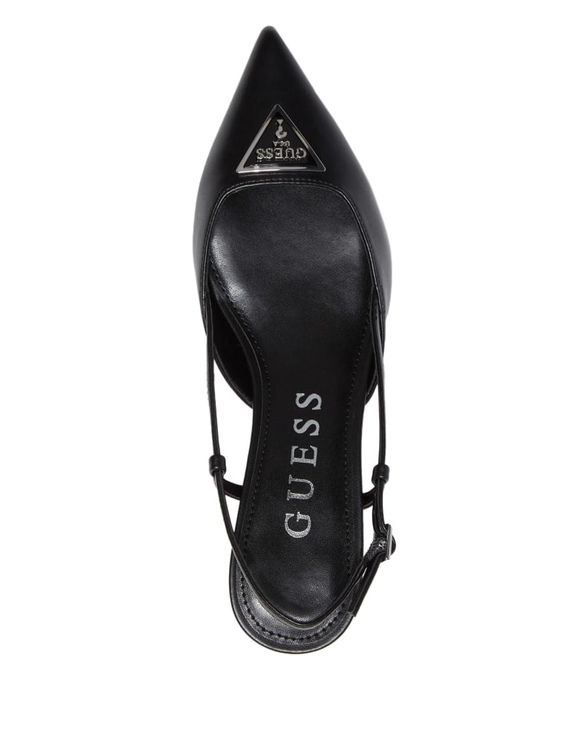 Guess Jesson Triangle Kitten Heels - Black 001 Guess Jesson Triangle Kitten Heels - Black 001