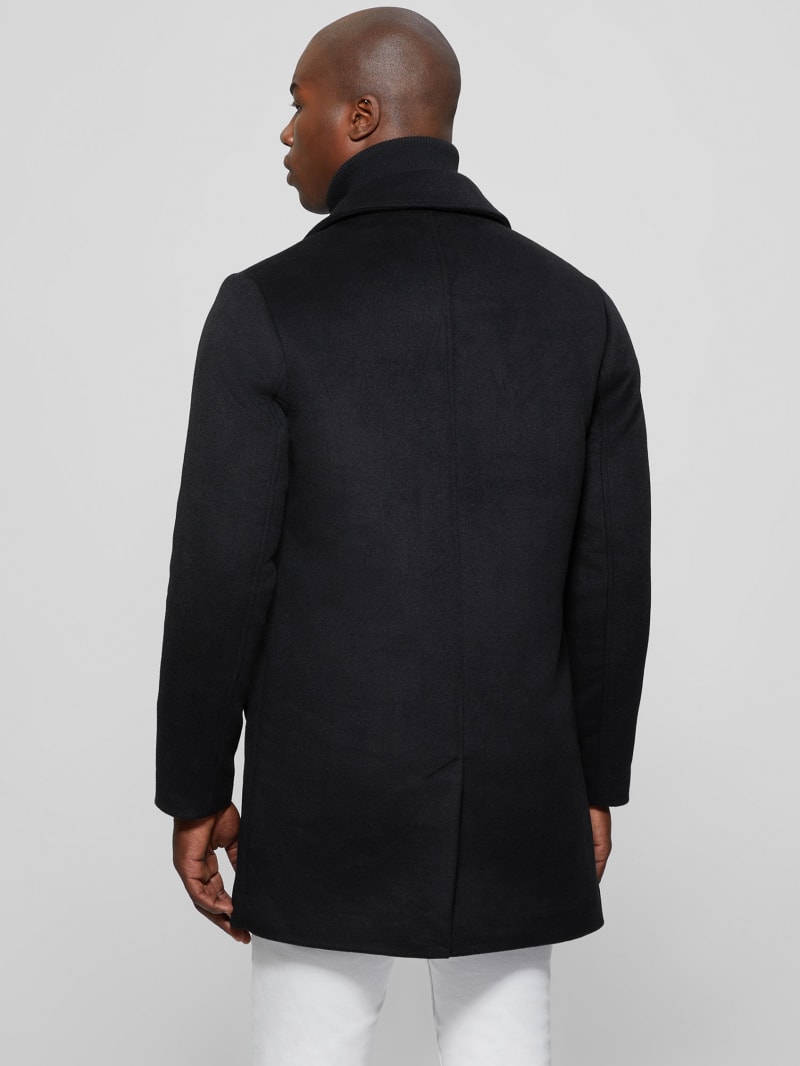 Guess Wool-Blend Coat - Black Guess Wool-Blend Coat - Black