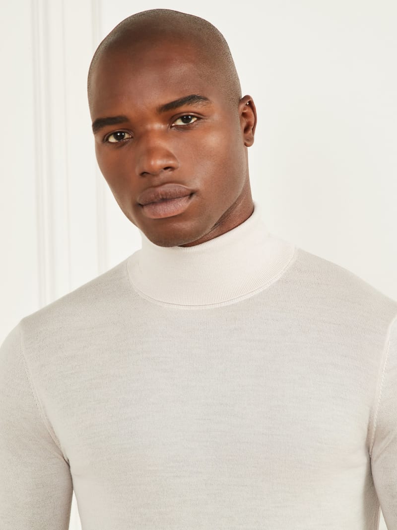 Guess Merino Wool Turtleneck Sweater - Dreamy Moon Guess Merino Wool Turtleneck Sweater - Dreamy Moon
