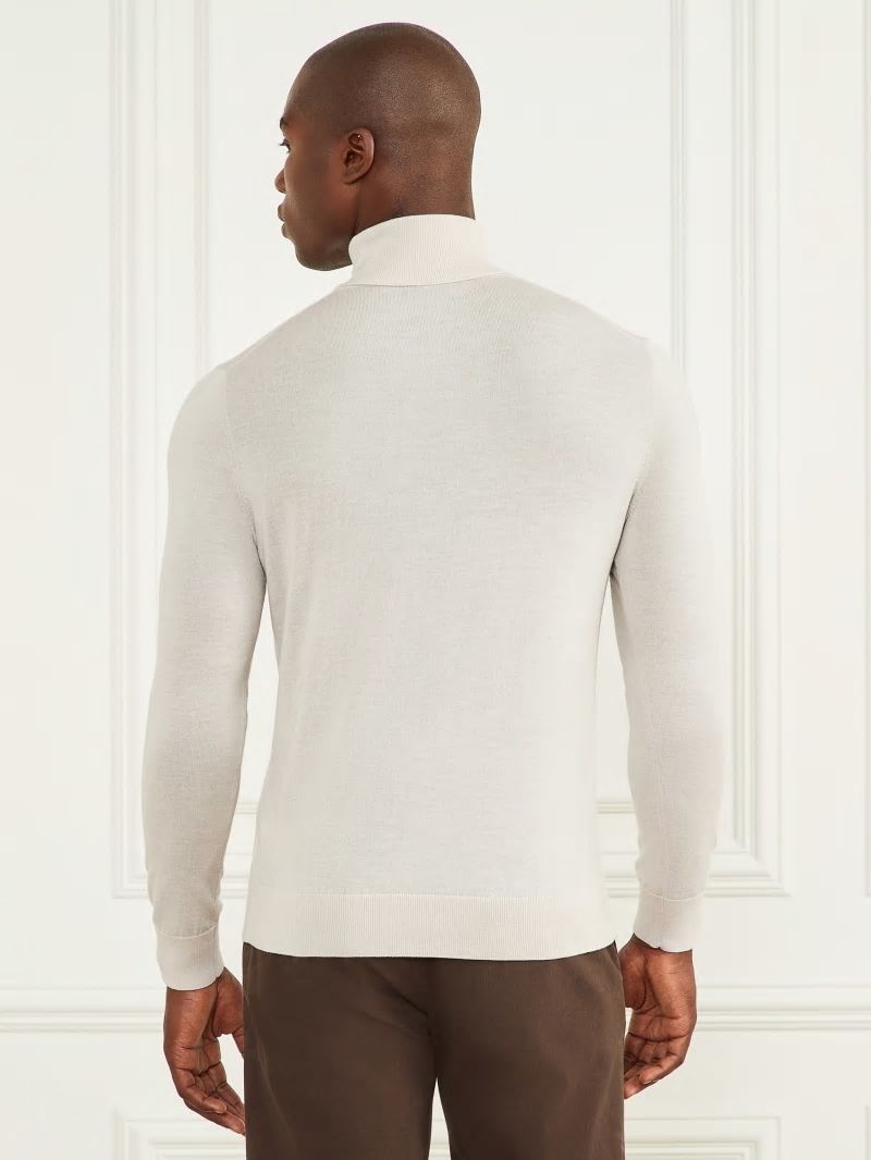 Guess Merino Wool Turtleneck Sweater - Dreamy Moon Guess Merino Wool Turtleneck Sweater - Dreamy Moon