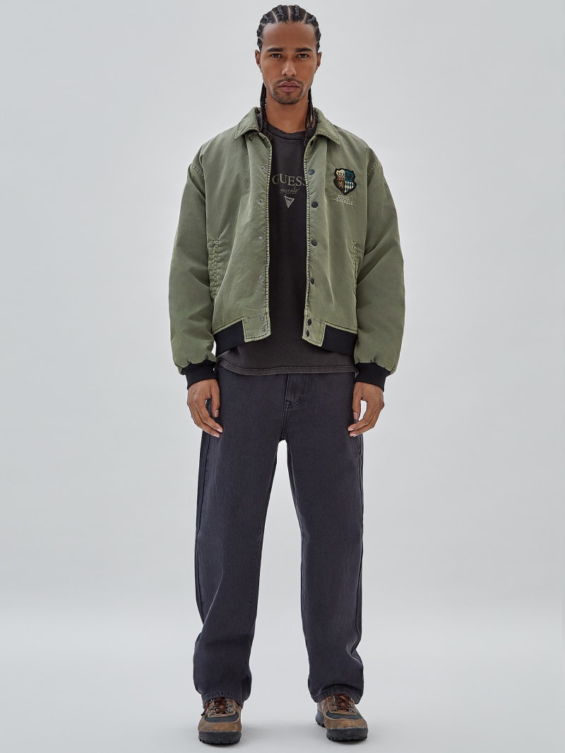 Guess GUESS Originals Nylon Jacket - Olive Morning Guess GUESS Originals Nylon Jacket - Olive Morning